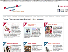 Tablet Screenshot of bournemouthdancecentre.co.uk